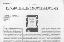 Retrato de mujer sin contemplaciones  [artículo] Jaime Collyer.