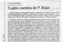 Cuatro cuentos de P. Rojas  [artículo] Carlos León Pezoa.