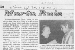 María Ruiz  [artículo] Amparo Pozo.