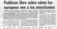 Publican libro sobre cómo los europeos ven a los americanos  [artículo].
