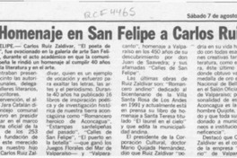 Homenaje en San Felipe a Carlos Ruiz Zaldívar  [artículo].