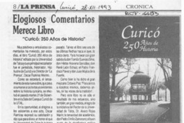 Elogiosos comentarios merece libro  [artículo].