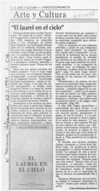 "El laurel en el cielo"  [artículo] Pedro Mardones Barrientos.