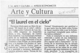"El laurel en el cielo"  [artículo] Pedro Mardones Barrientos.