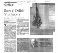 Entre el delirio y la agonía  [artículo] Hernán Poblete Varas.