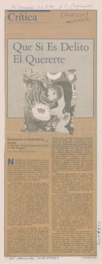 Que si es delito el quererte