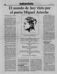 El mundo de hoy visto por el poeta Miguel Arteche  [artículo] Rosario Guzmán Errázuriz.