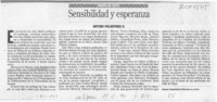 Sensibilidad y esperanza  [artículo] Arturo Volantines R.