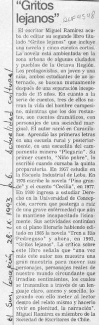 "Gritos lejanos"  [artículo].