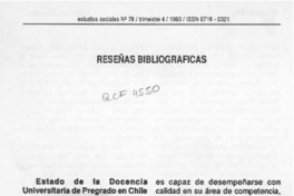 Reseñas bibliográficas  [artículo] Ricardo López P.