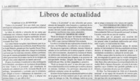 Libros de actualidad  [artículo].