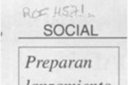 Preparan lanzamiento de libro  [artículo].