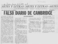 Falso Diario de Cambridge