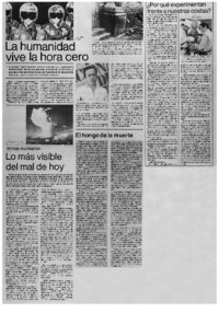 La Humanidad vive la hora cero