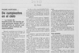 De cumpleaños en el cielo