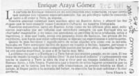 Enrique Araya Gómez  [artículo] Sara Elsaca S.