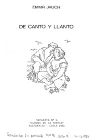 Breve noticia sobre la poesía de Emma Jauch