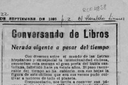 Conversando de libros  [artículo].