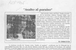 "Asalto al paraíso"  [artículo] M. B. A.