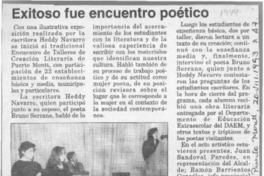 Exitoso fue encuentro poético  [artículo].