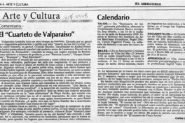 El "cuarteto de Valparaíso"  [artículo] Carlos León.