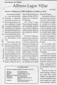 Alfonso Lagos Villar