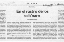 En el rastro de los selk'nam  [artículo] Segio Martínez Baeza.