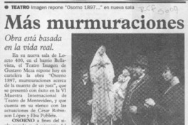 Más murmuraciones  [artículo].