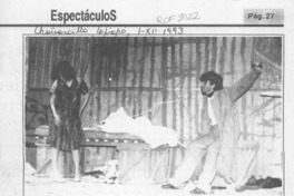 Anuncian estreno de "La loca de la calle Chañarcillo"  [artículo].