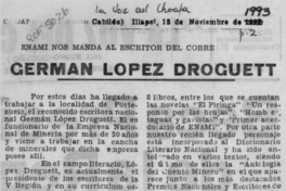 Germán López Droguett  [artículo].