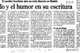 Amado y el humor en su escritura  [artículo] Antonio Puente.