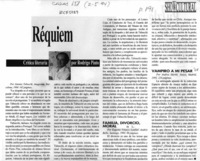 Réquiem  [artículo] Rodrigo Pinto.