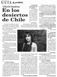 En los desiertos de Chile