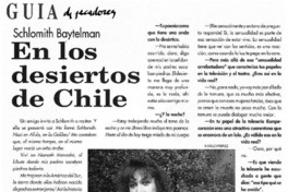 En los desiertos de Chile