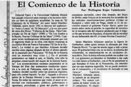 El comienzo de la historia