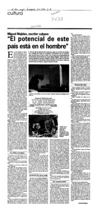 "El potencial de este país está en el hombre"  [artículo] Anamaría Maack.