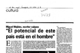 "El potencial de este país está en el hombre"  [artículo] Anamaría Maack.