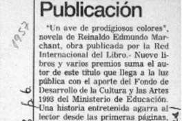 Publicación  [artículo].