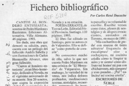Fichero bibliográfico  [artículo] Carlos René Ibacache.