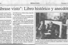 "Habráse visto", libro histórico y anecdótico  [artículo].