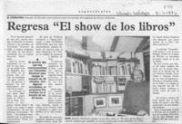 Regresa "El show de los libros"  [artículo].