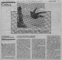 Lo cotidiano al acecho  [artículo] Antonio Avaria.