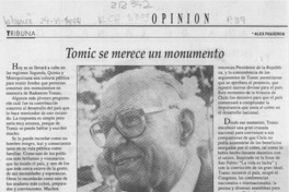 Tomic se merece un monumento