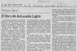 El libro de Antonieta Lagos