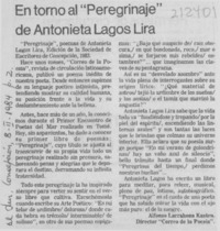 En torno al "Peregrinaje" de Antonieta Lagos Lira