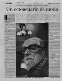 Un octogenario de moda  [artículo] Alejandra Gajardo.