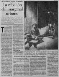 La rebelión del marginal urbano