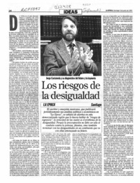 Los riesgos de la desigualdad  [artículo].