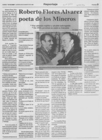 Roberto Flores Alvarez, poeta de los mineros