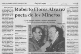 Roberto Flores Alvarez, poeta de los mineros